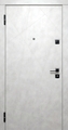 Входная дверь для квартиры с белыми панелями MDF